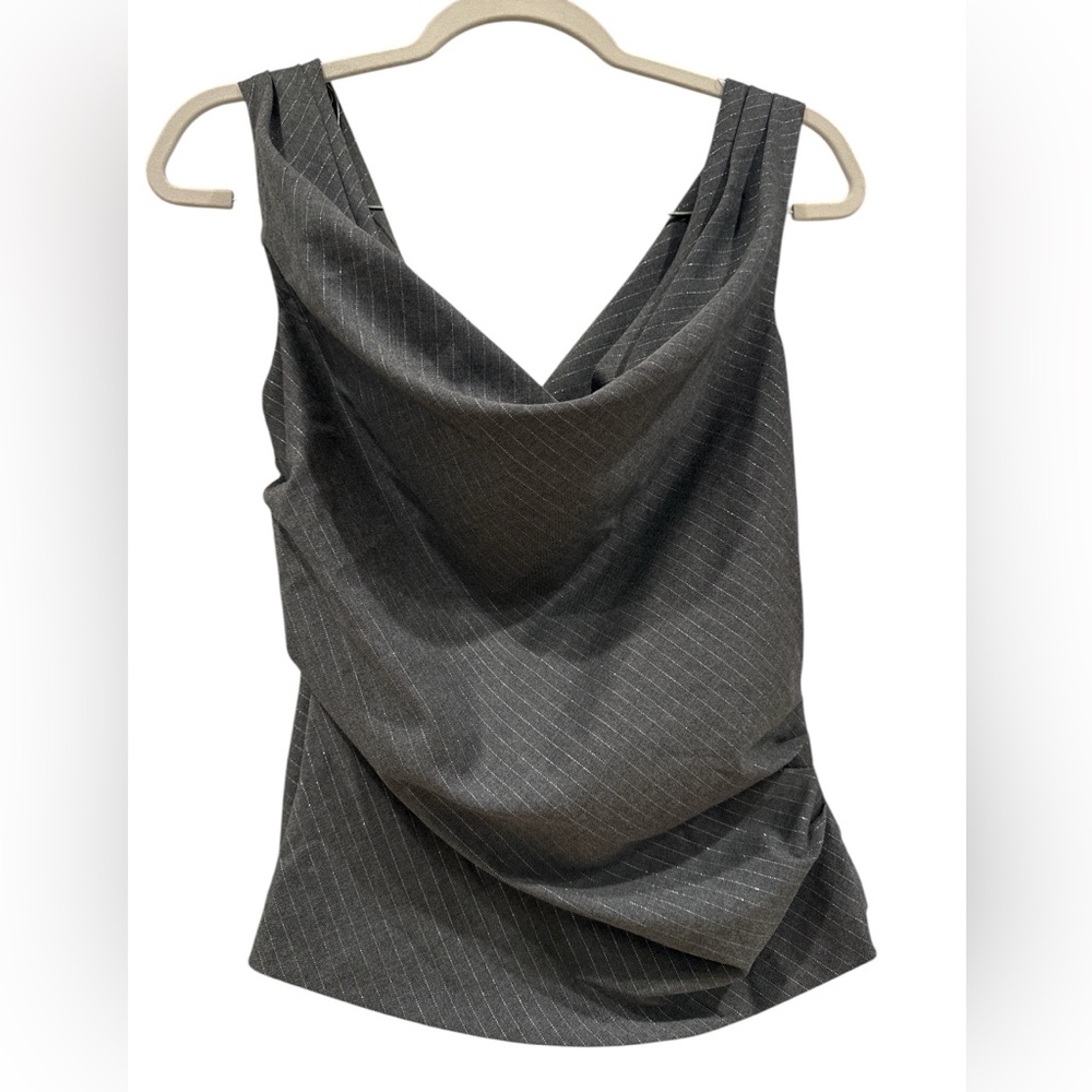 Zara shimmer strips top